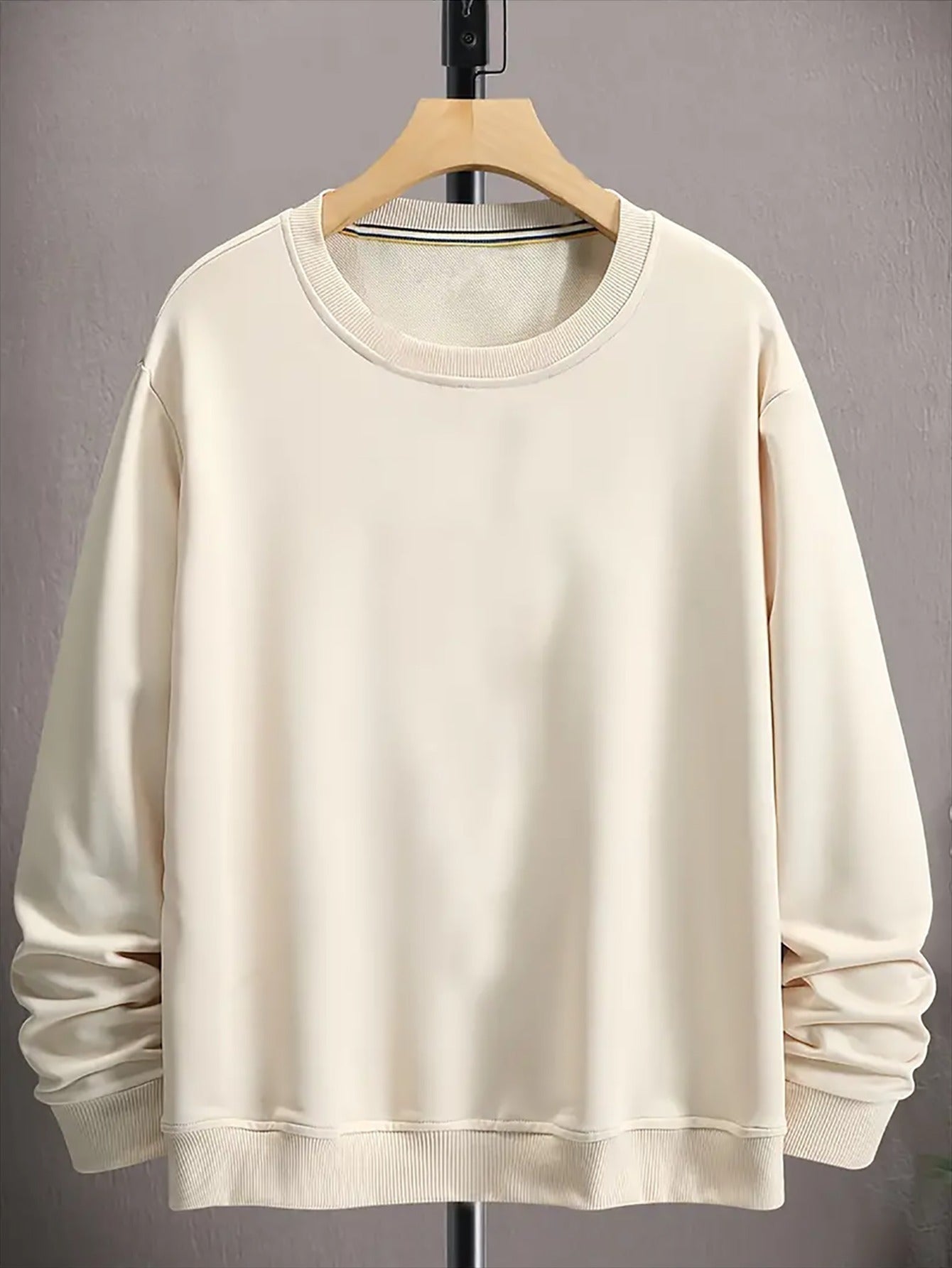 250G Printed Couple's Round Neck Sweater