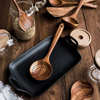 TeakTaste™   |    Wooden Kitchen Utensils Set