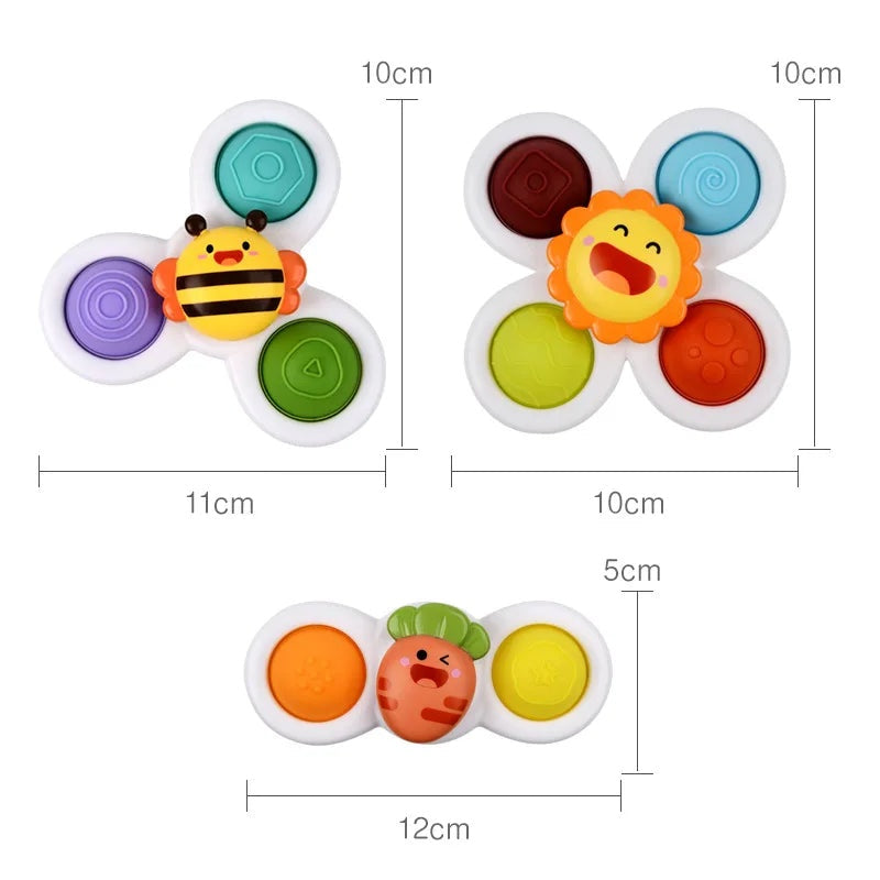 SpinEase™       |   BabySpinner - Soft Rotating Spinners With Suction Cups