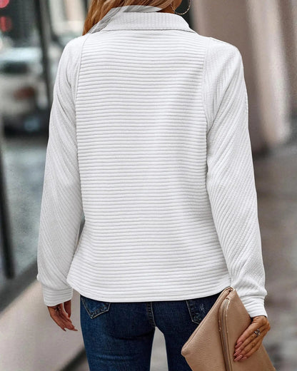 EliseEase™    |   Elegant Sweater with V-Neck for Women